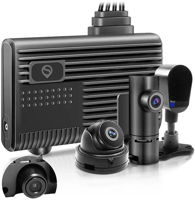 V7 - 3/4G Dual Camera Dash Cam - Front and Cabin Car