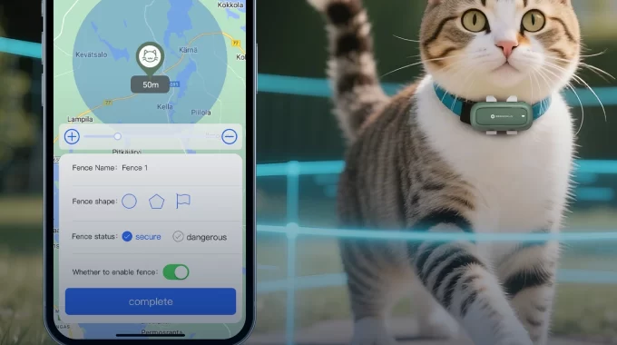 Cat Wearing Seeworld P5 Gps Tracker